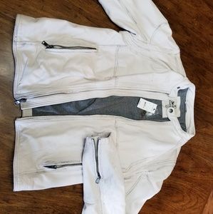 Express leather moto jacket